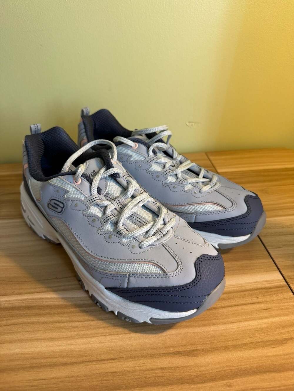 Skechers D'Lites Popular Vote Light Blue Multi Women's Sneakers